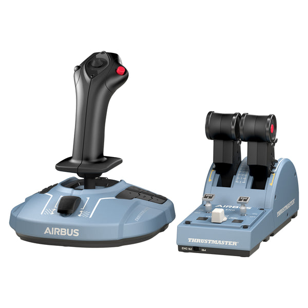 Thrustmaster TCA Officer Pack Airbus Edition | HOTAS de Sidestick y Cuadrante para PC 2 en 1 - Aero Tienda
