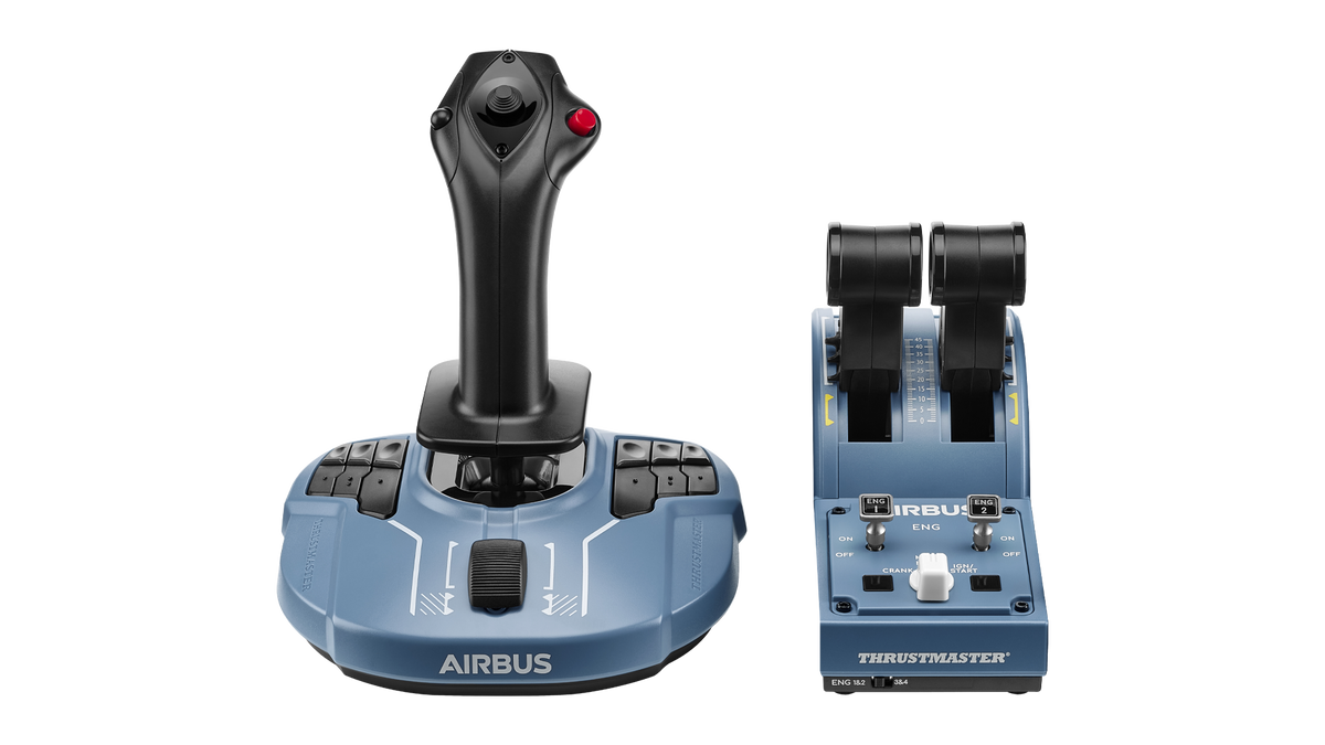 Thrustmaster TCA Officer Pack Airbus Edition | HOTAS de Sidestick y Cuadrante para PC 2 en 1 - vista 4 - Aero Tienda