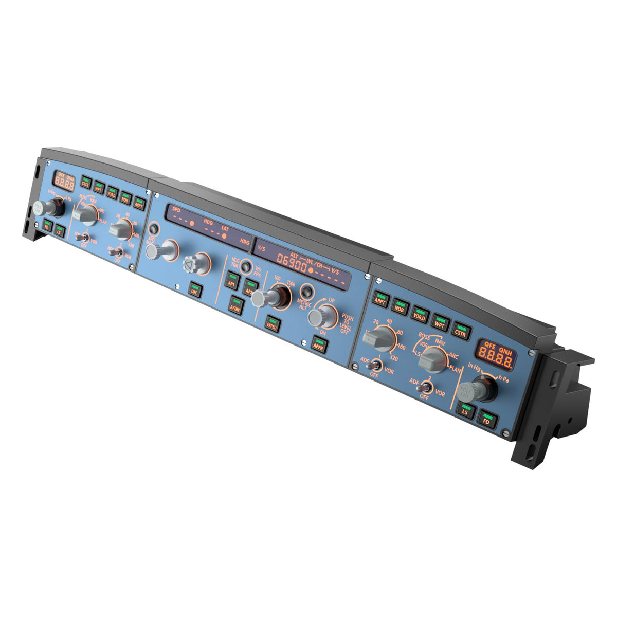 WINCTRL (Winwing) 3X0 Glareshield FCU + EFIS | Panel de Aviónica Airbus A320 para PC 3 en 1 - Aero Tienda