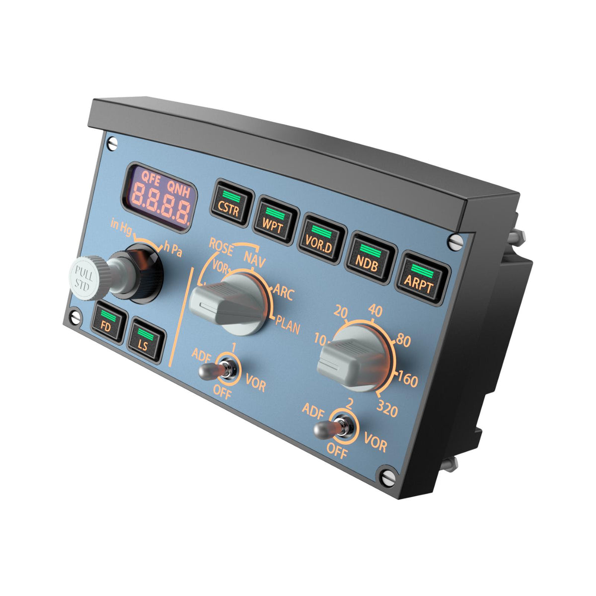 WINCTRL (Winwing) 3X0 Glareshield FCU + EFIS | Panel de Aviónica Airbus A320 para PC 3 en 1 - vista 4 - Aero Tienda