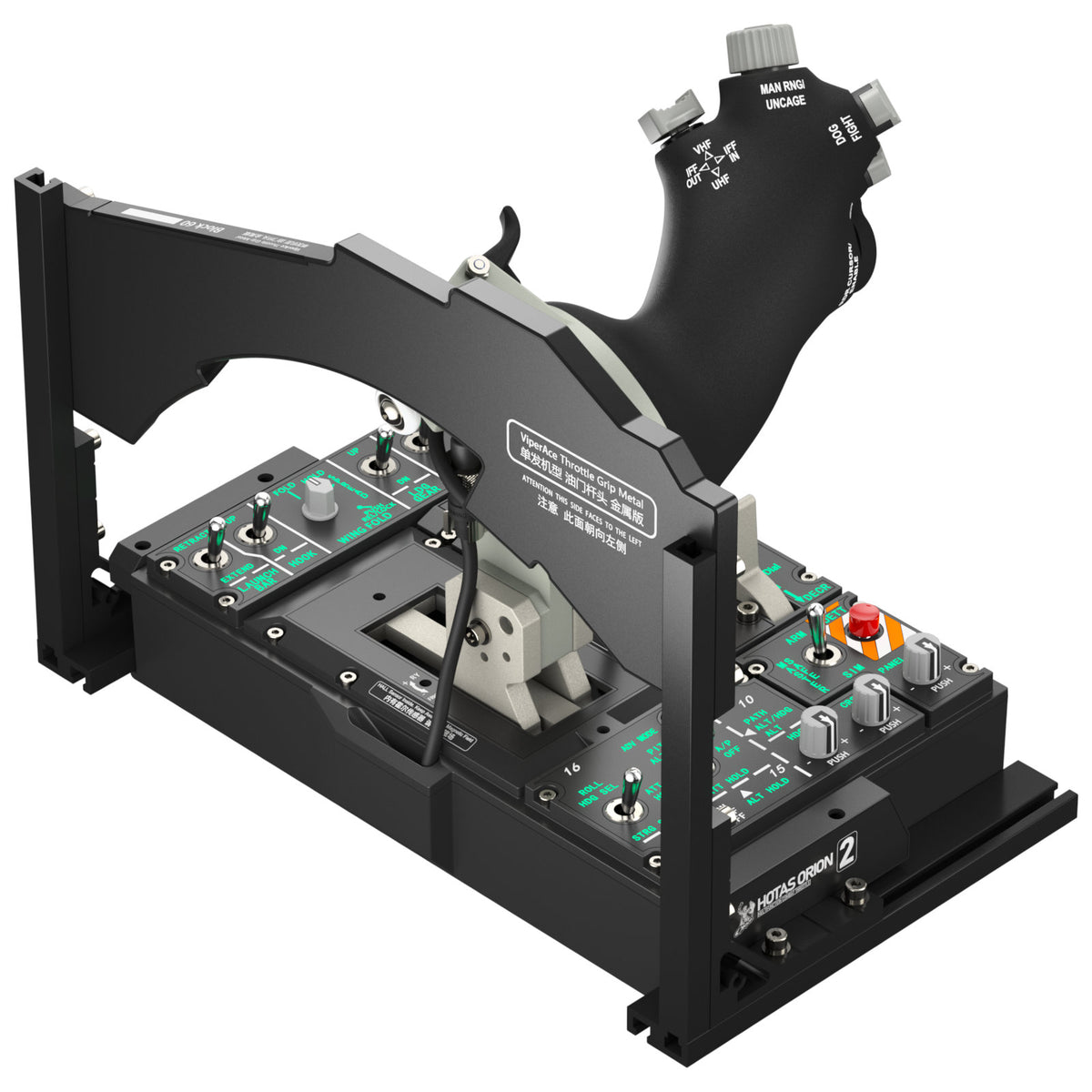 WINCTRL (Winwing) Orion2 ViperAce EX Throttle | Cuadrante de Aceleración F-16 para PC 2 en 1 - vista 2 - Aero Tienda